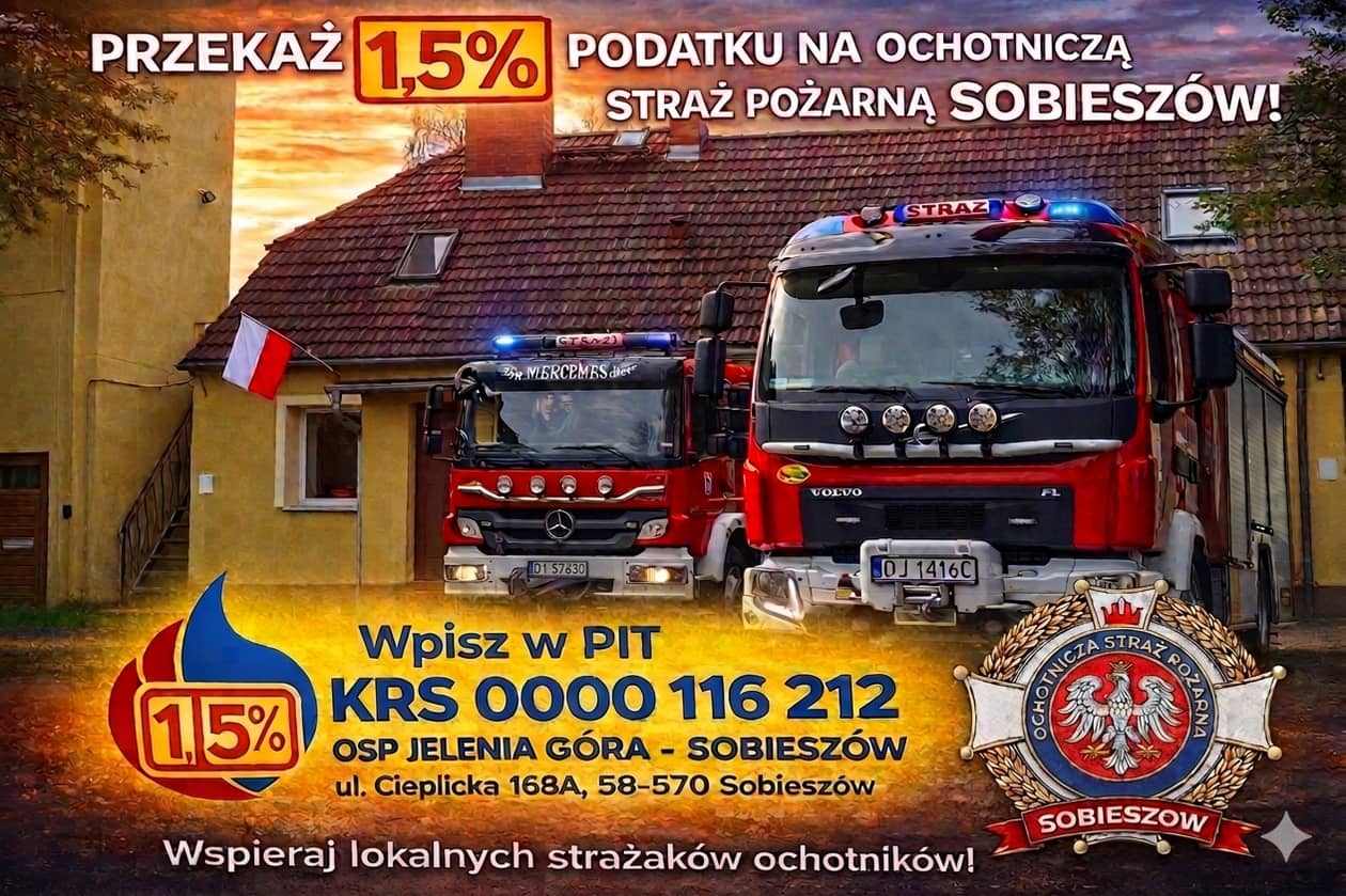 Sobieszów: Strażacy z Sobieszowa proszą o wsparcie