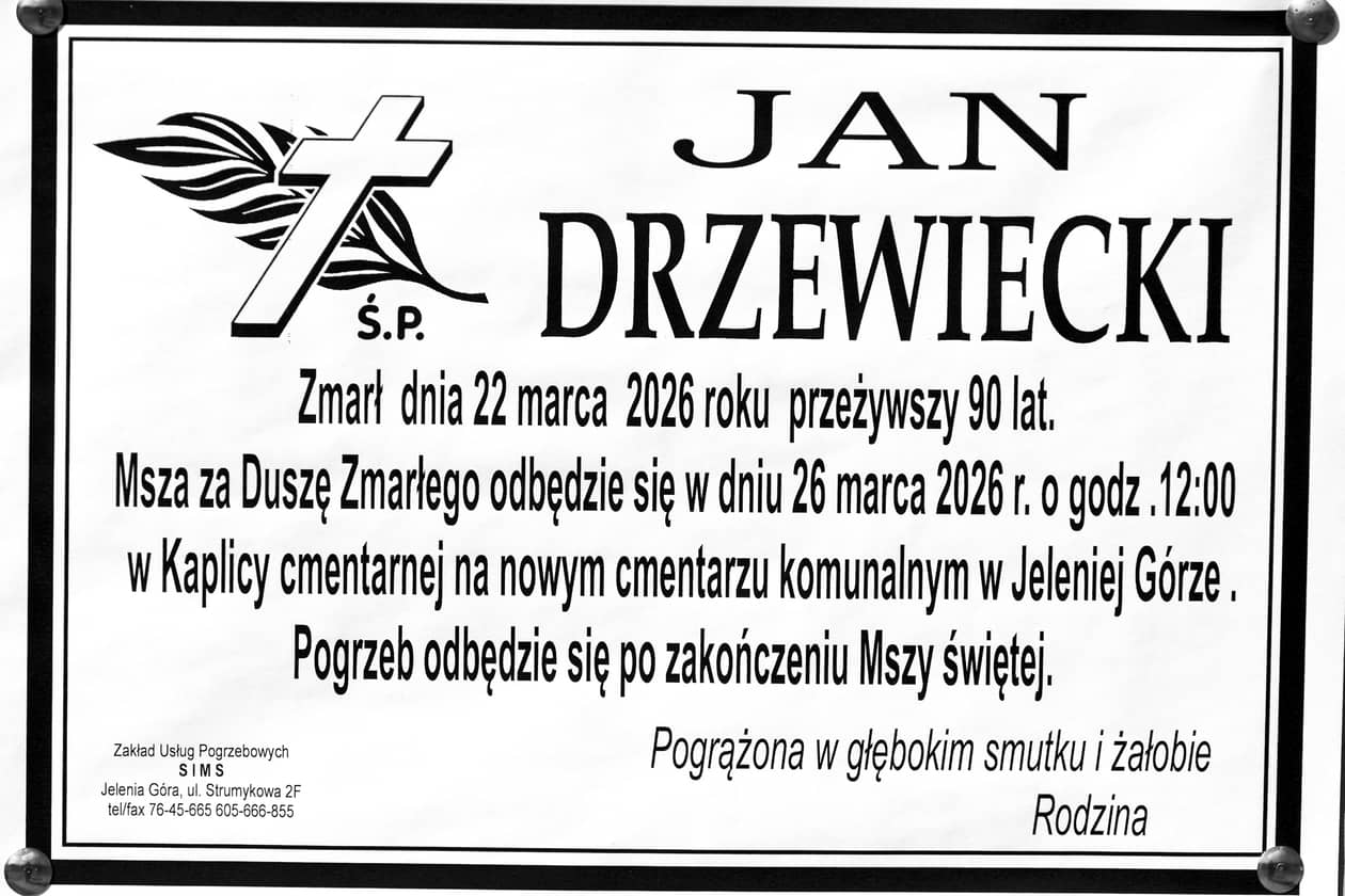 Jelenia Góra: Zmarł Jan Drzewiecki