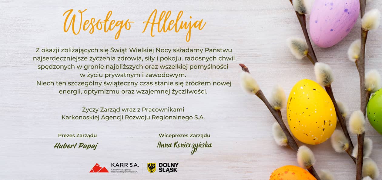 Jelenia Góra: Życzenia Wielkanocne od KARR S.A.