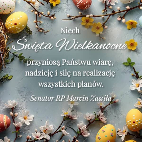 Jelenia Góra: Życzenia dla mieszkańców od Senatora