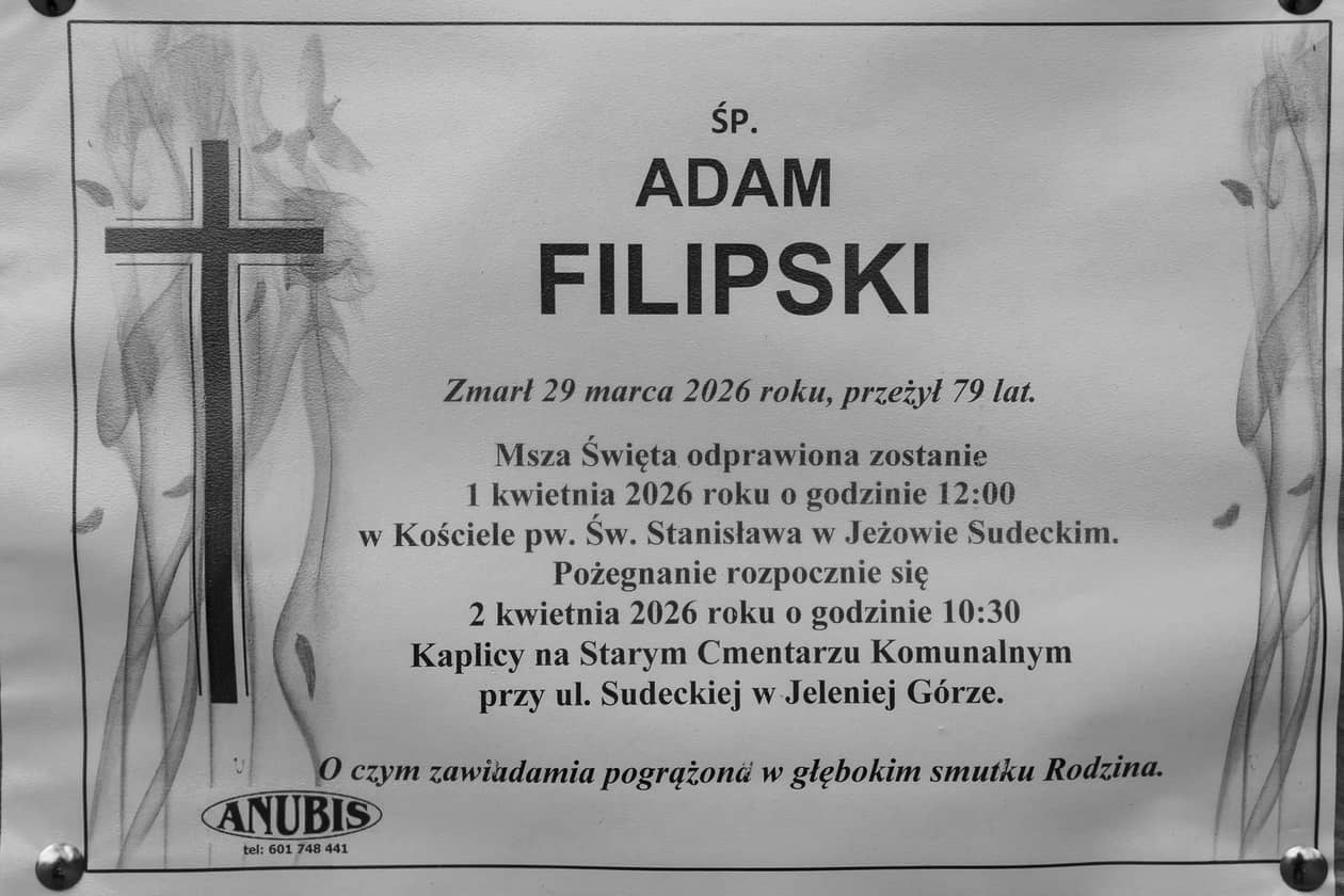 Jelenia Góra: Zmarł Adam Filipski