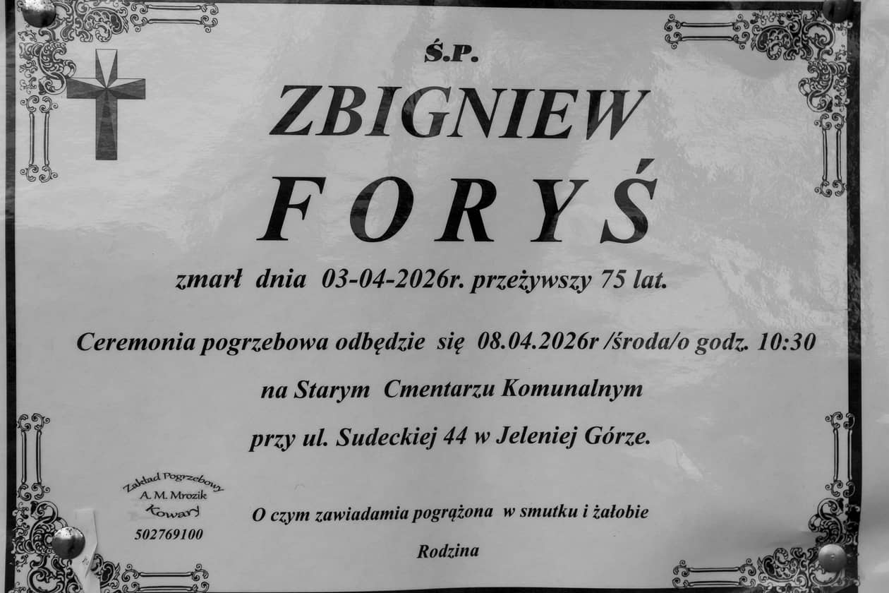 Jelenia Góra: Zmarł Zbigniew Foryś