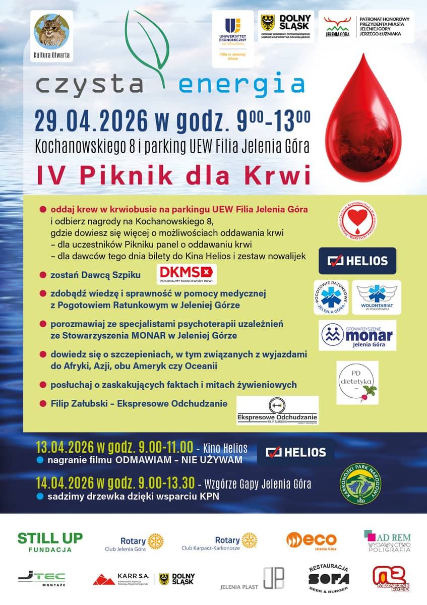 Jelenia Góra: Oddaj krew, podaruj życie.