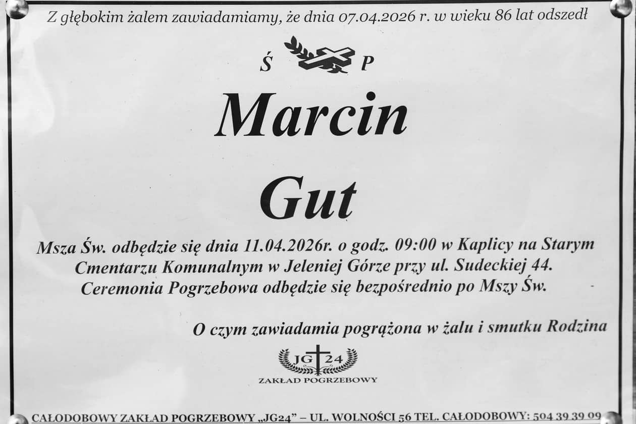 Jelenia Góra: Zmarł Marcin Gut