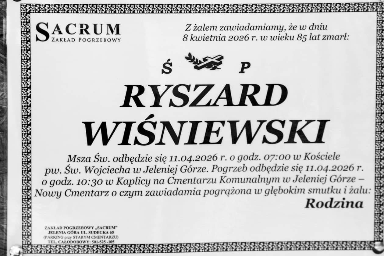 Jelenia Góra: Zmarł Ryszard Wiśniewski