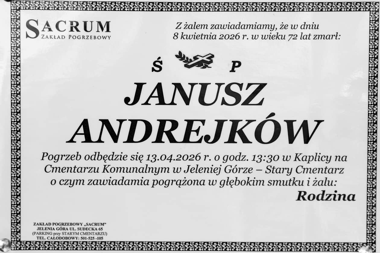 Jelenia Góra: Zmarł Janusz Andrejków