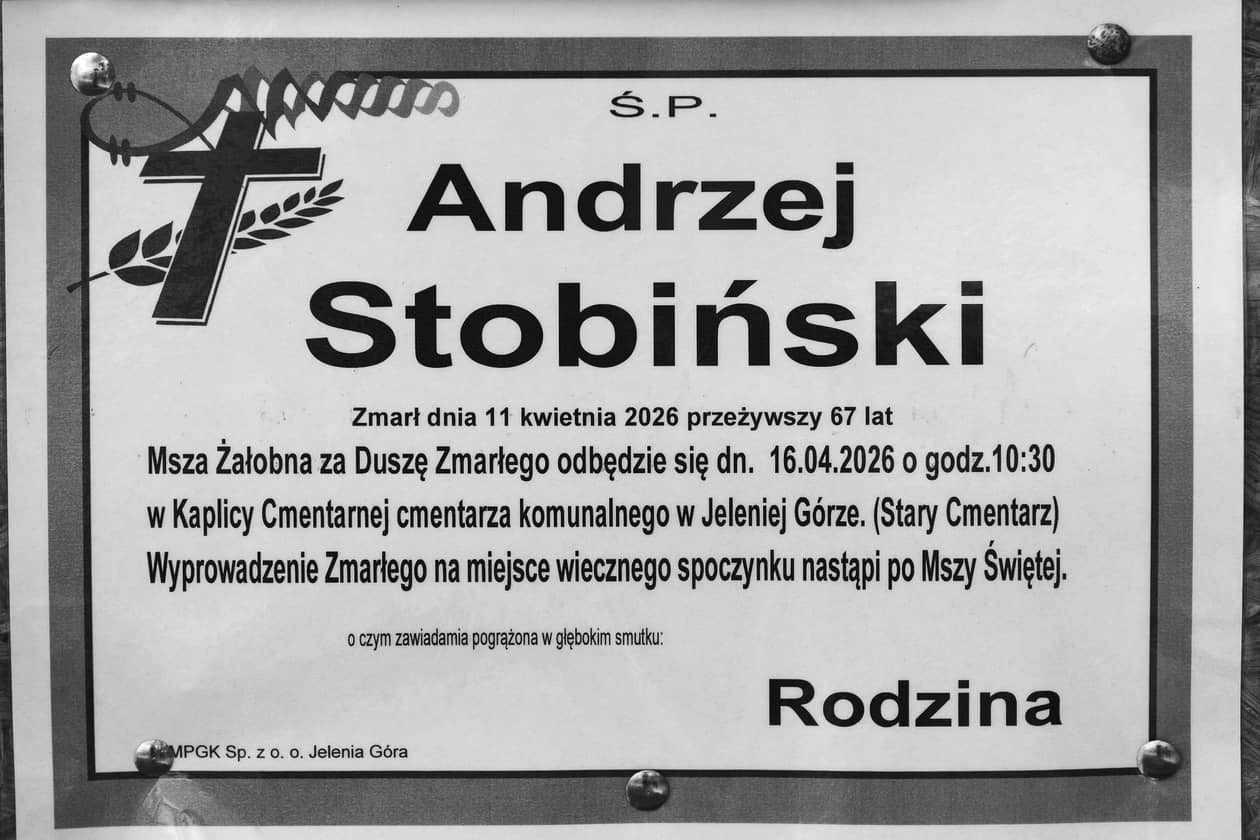Jelenia Góra: Zmarł Andrzej Stobiński