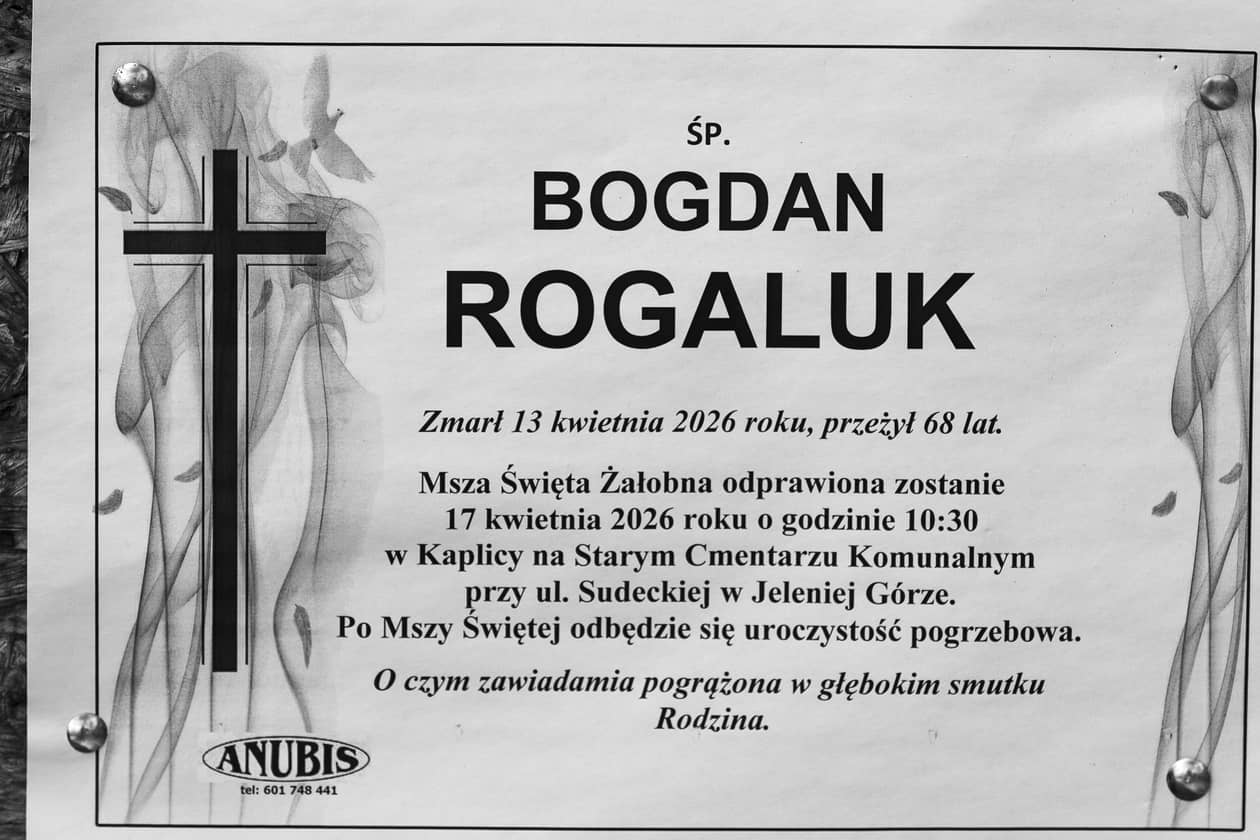 Jelenia Góra: Zmarł Bogdan Rogaluk
