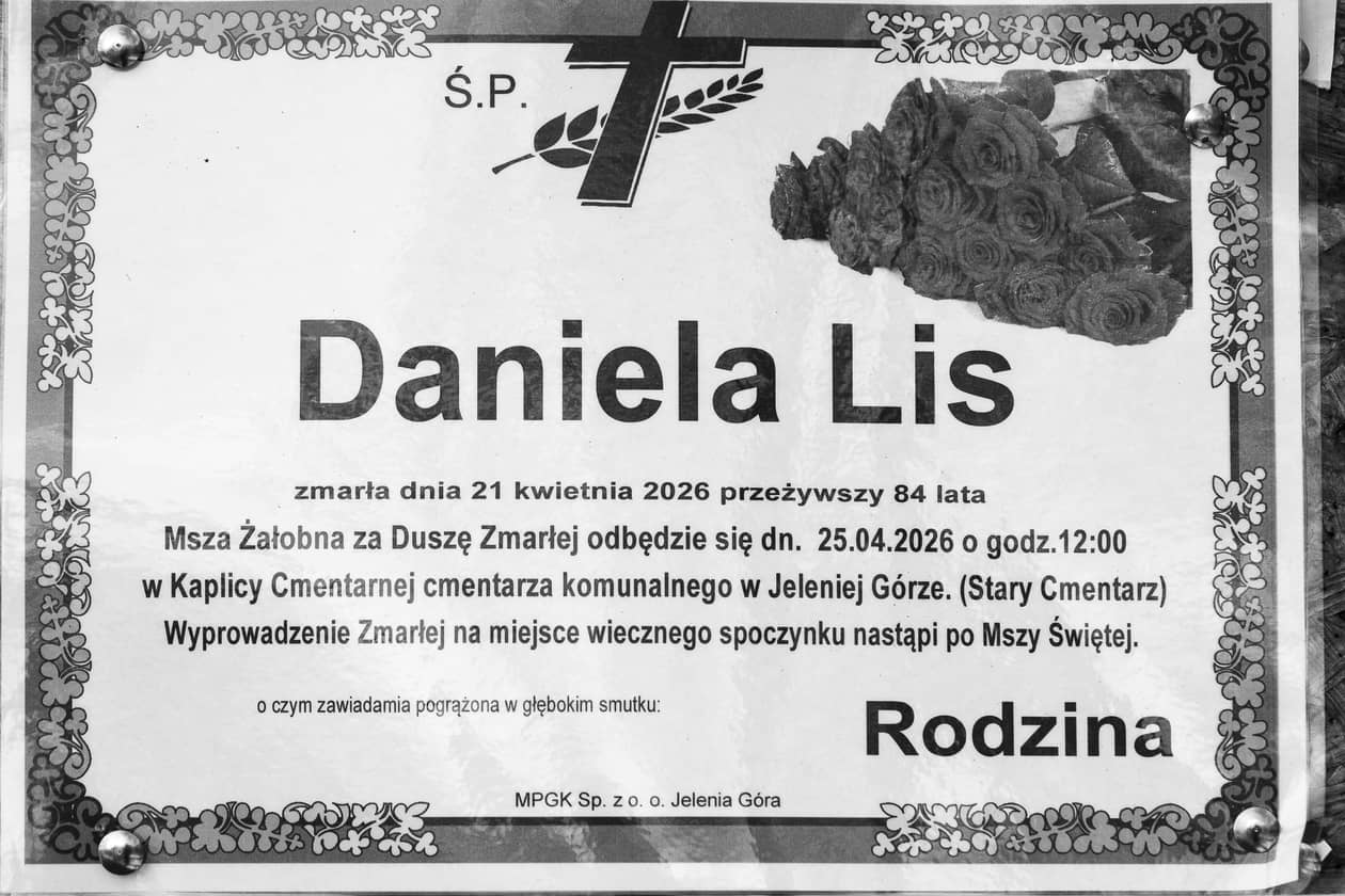 Jelenia Góra: Zmarła Daniela Lis