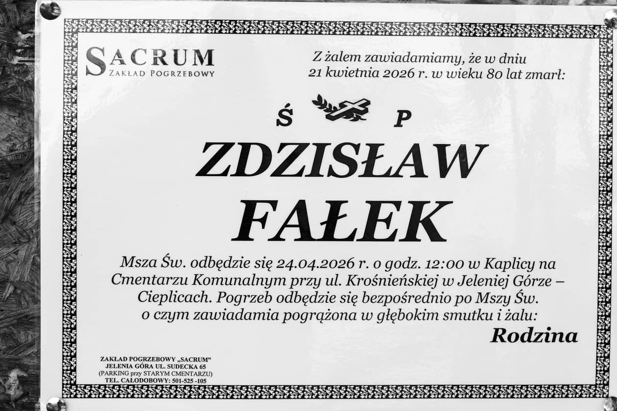 Jelenia Góra: Zmarł Zdzisław Fałek