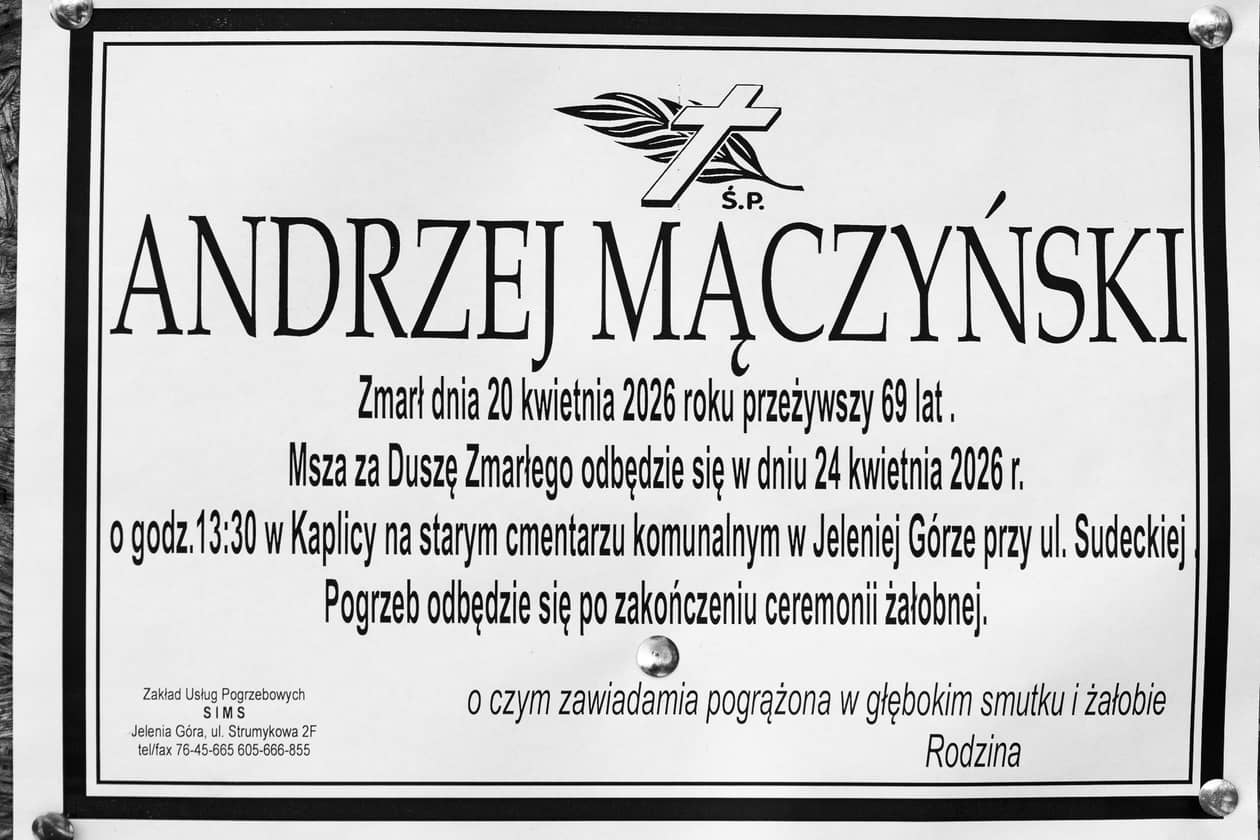 Jelenia Góra: Zmarł Andrzej Mączyński