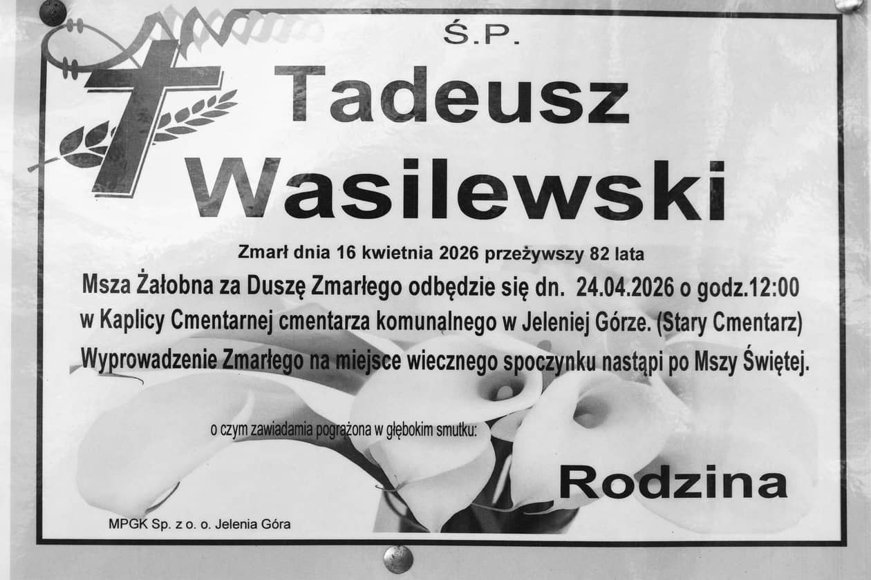 Jelenia Góra: Zmarł Tadeusz Wasilewski