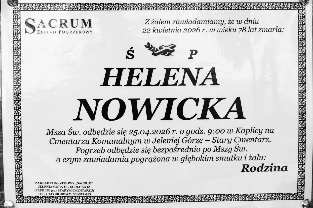 Jelenia Góra: Zmarła Helena Nowicka