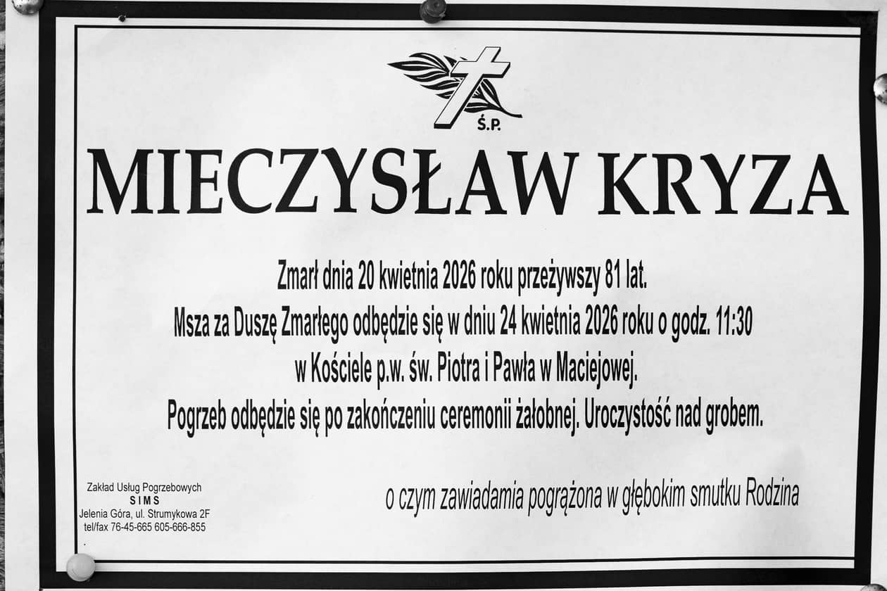 Jelenia Góra: Zmarł Mieczysław Kryza