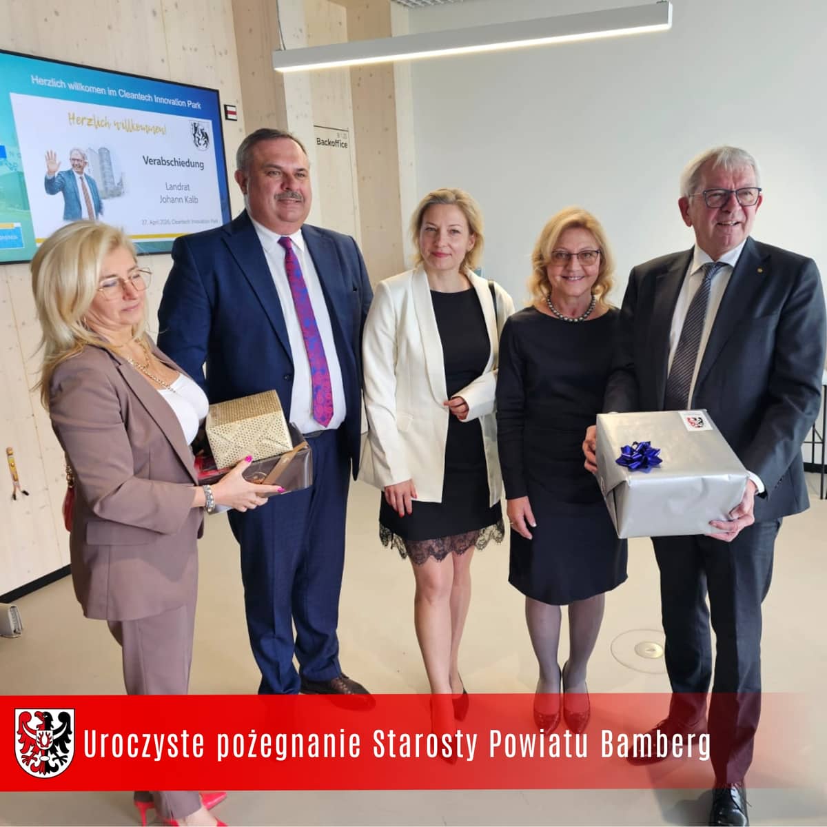 Powiat karkonoski: Powiat karkonoski na pożegnaniu starosty Bambergu