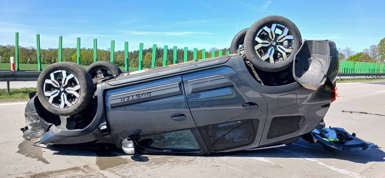 Autostrada A4: Dachowanie na autostradzie A4