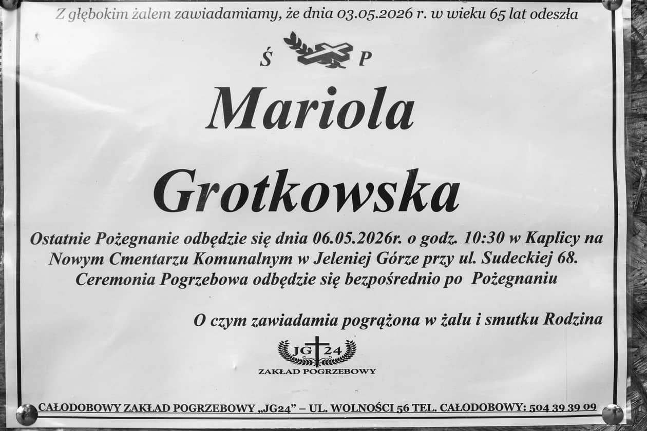 Jelenia Góra: Zmarła Mariola Grotkowska