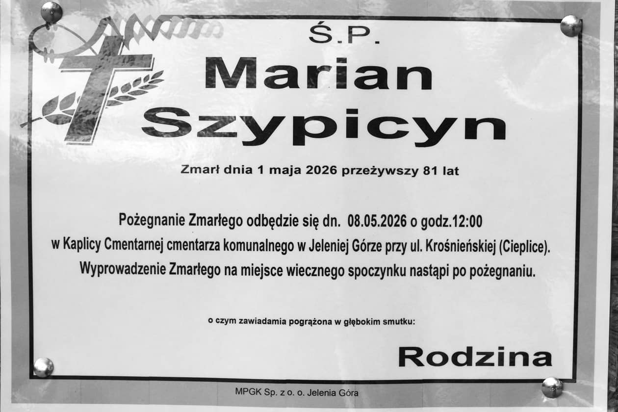 Jelenia Góra: Zmarł Marian Szypicyn