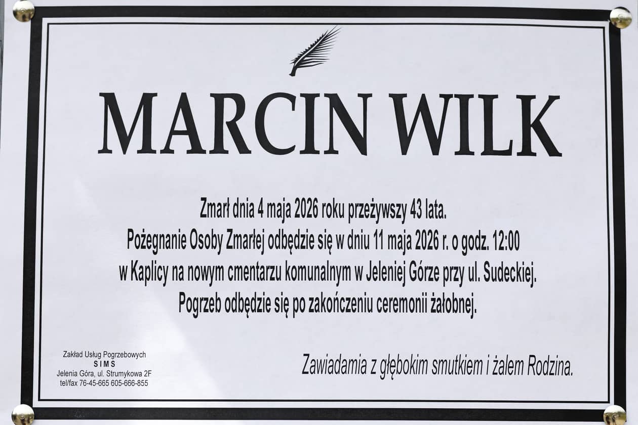 Jelenia Góra: Zmarł Marcin Wilk