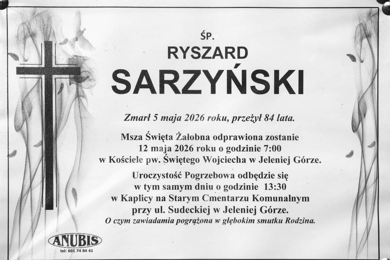 Jelenia Góra: Zmarł Ryszard Sarzyński