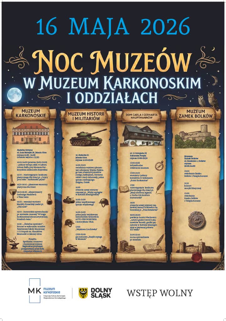 Jelenia Góra: Muzeum Karkonoskie zaprasza na Noc Muzeów