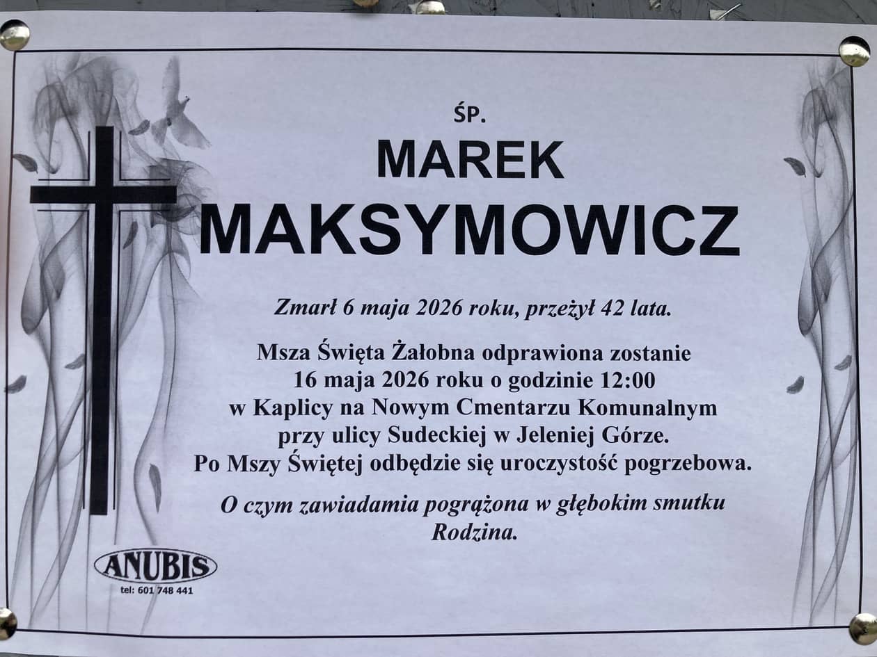 Jelenia Góra: Zmarł Marek Maksymowicz