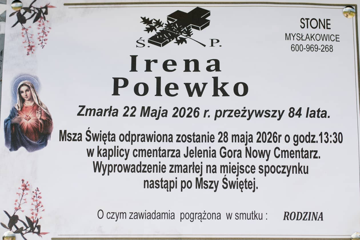Jelenia Góra: Zmarła Irena Polewko
