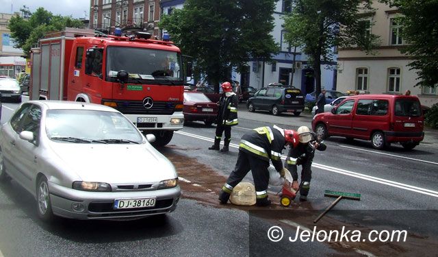 JELENIA GÓRA: Ale plama w śródmieściu