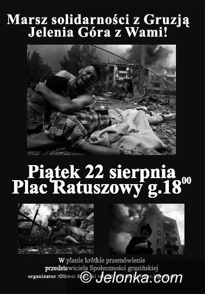 JELENIA GÓRA: Jeleniogórzanie solidarni z Gruzją