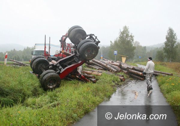 Jelenia Góra: Bale na drodze