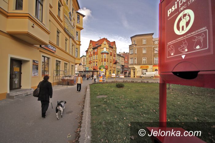 JELENIA GÓRA: Stacja obsługi psich kup na placu Niepodległości