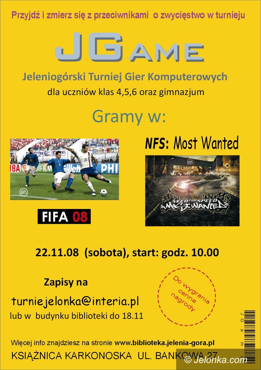 Jelenia Góra - Książnica Karkonoska: JGame – Jeleniogórski Turniej Gier Komputerowych
