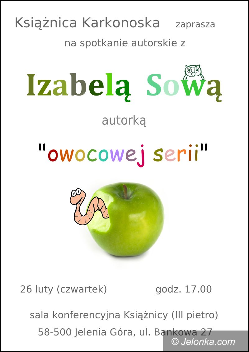JELENIA GÓRA: Owocowe książki Izabeli Sowy w książnicy