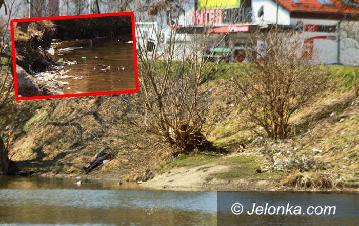 JELENIA GÓRA: Staw jak wysypisko śmieci