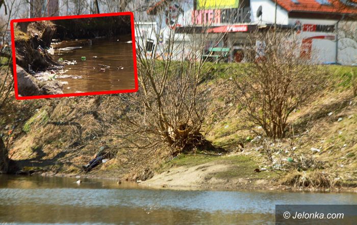 JELENIA GÓRA: Staw jak wysypisko śmieci
