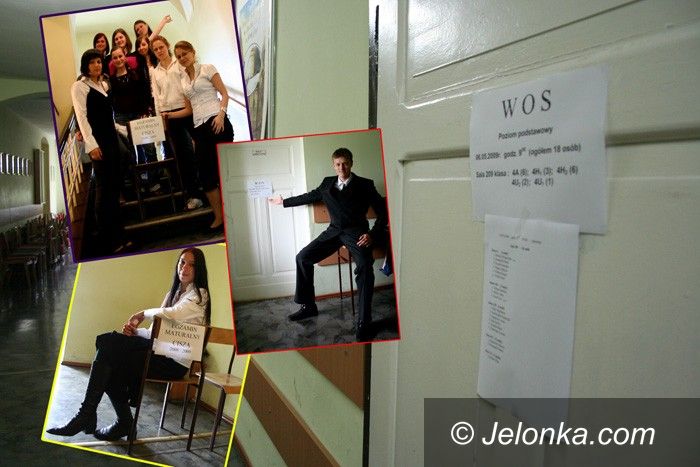 JELENIA GÓRA: Kwaśne miny po maturze z WOS–u