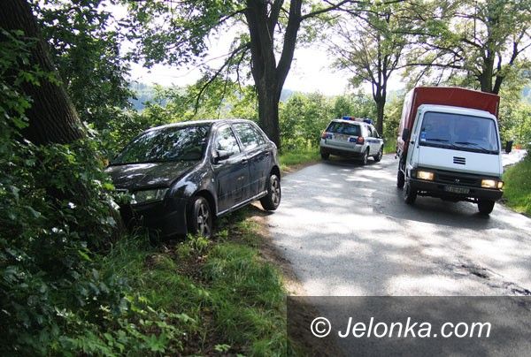 REGION: Czeszka rozbiła auto na drzewie
