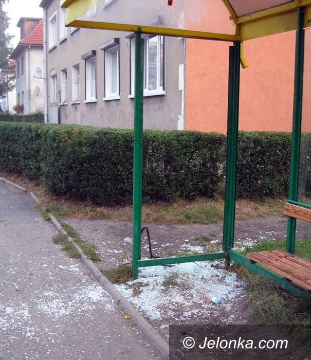 JELENIA GÓRA: Przystankowa demolka