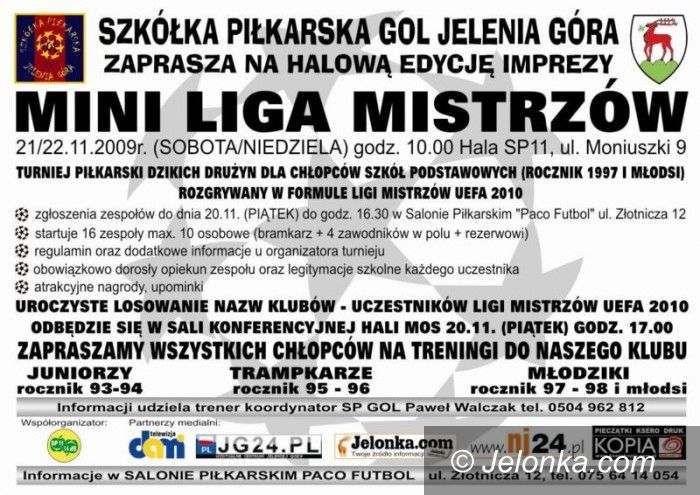 Jelenia Góra: Mini Liga Mistrzów dla uczniów szkół podstawowych