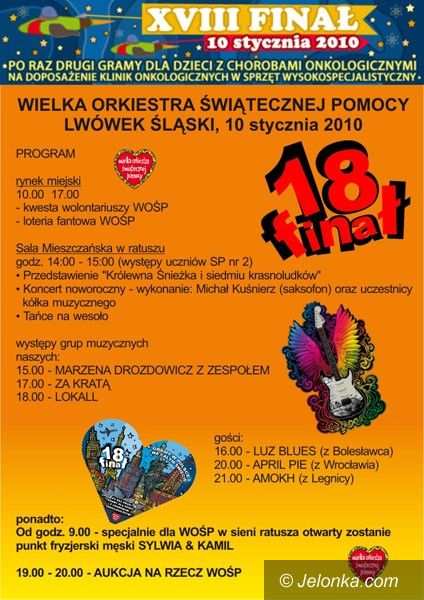 LWÓWEK ŚLĄSKI: WOŚP z Królewną Śnieżką i fryzjerem