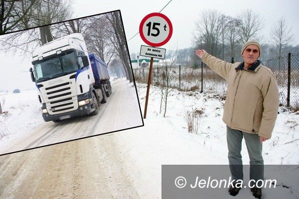 JANOWICE WIELKIE: Nie chcą tirów w Janowicach