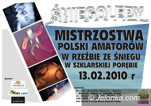 SZKLARSKA PORĘBA: Wyrzeźbią cuda ze śniegu