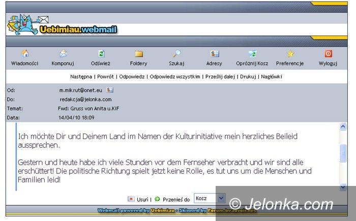 JELENIA GÓRA: Nie tylko w Moskwie są z nami
