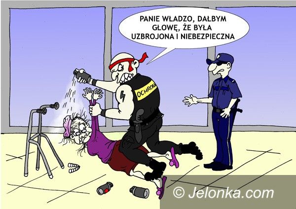 JELENIA GÓRA: Ochroniarz ponad prawem