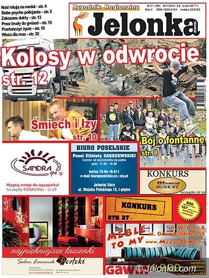 JELENIA GÓRA: Tygodnik Jelonka.com od poniedziałku