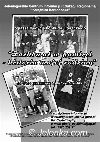 JELENIA GÓRA: Zapisz historię swojej rodziny