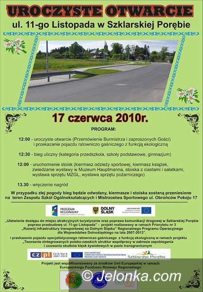 SZKLARSKA PORĘBA: Wielka feta po remoncie drogi