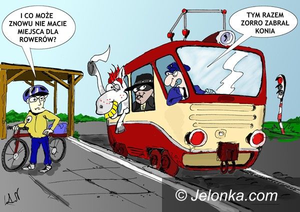 JELENIA GÓRA: Pociągi (nie)przyjazne rowerzystom