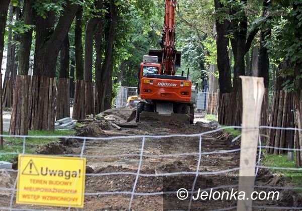 JELENIA GÓRA: Rozorany Park Zdrojowy
