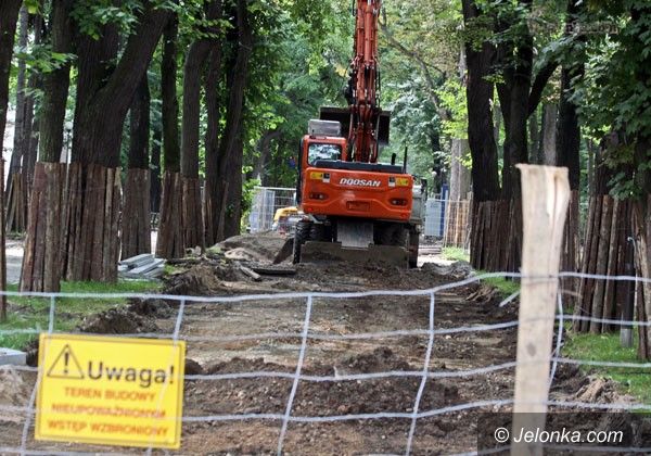 JELENIA GÓRA: Rozorany Park Zdrojowy